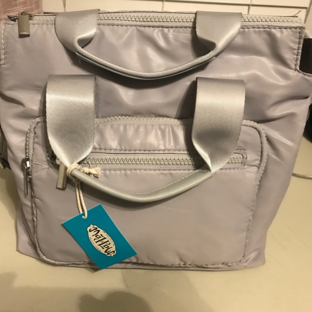 Silver Mad Love Bag with Shoulder Straps